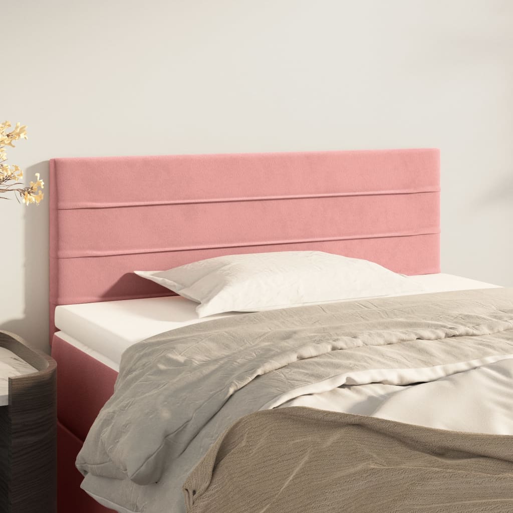 Kopfteil Rosa 80x5x78/88 cm Samt Kopfteil Rosa 80x5x78/88 cm Samt