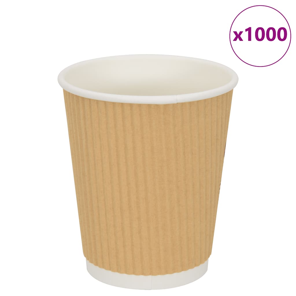Pappbecher 500 Stk. 8oz 200ml Braun Pappbecher 500 Stk. 8oz 200ml Braun