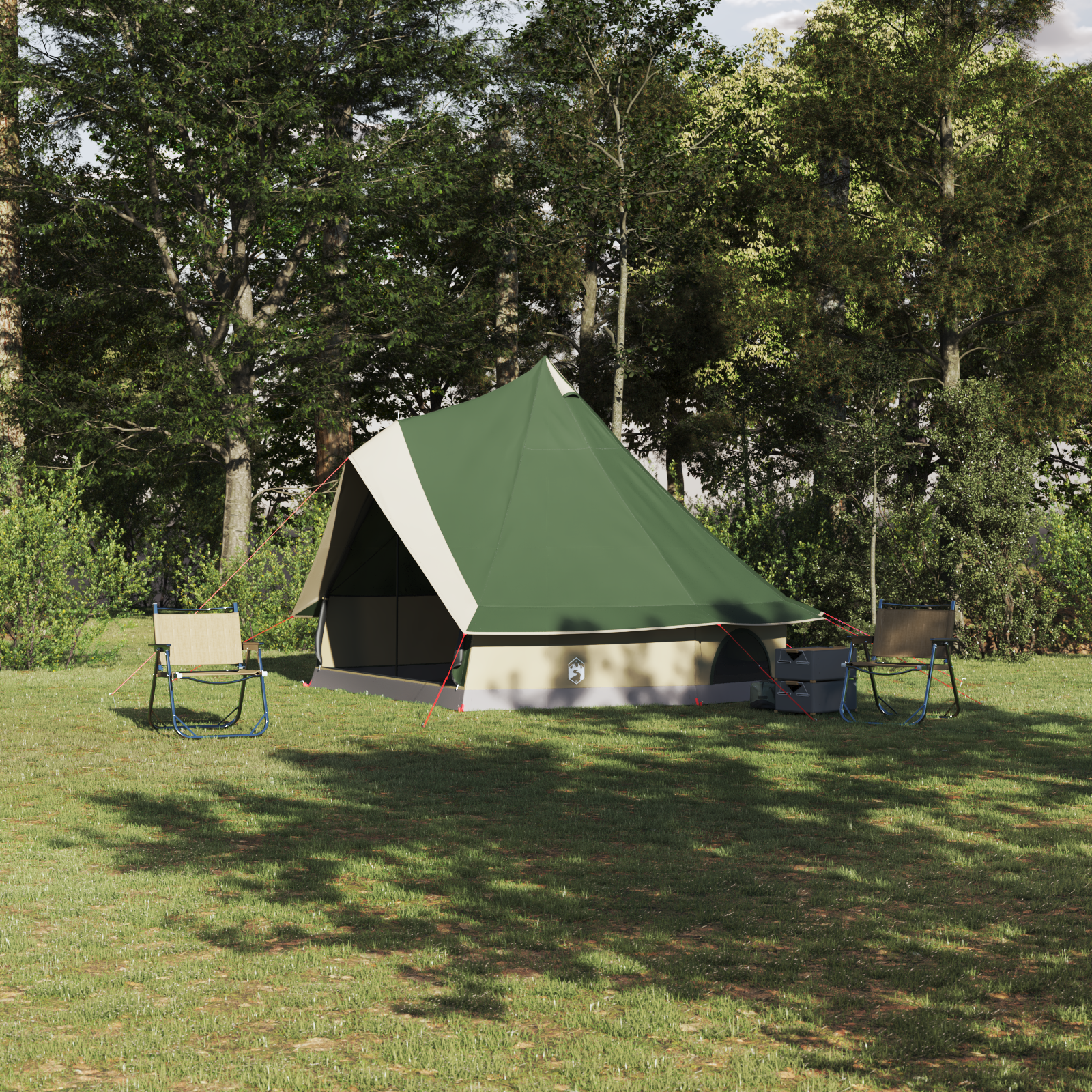 Familienzelt Tipi Grün für 8 Personen wasserdicht Familienzelt Tipi Grün für 8 Personen wasserdicht