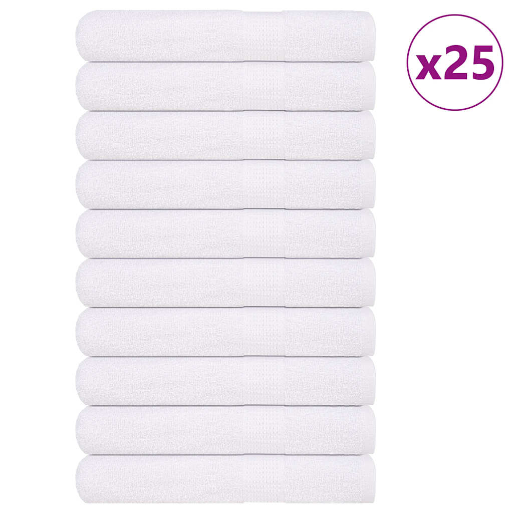Saunatücher 25 Stk. Weiß 80x200 cm 360 g/m² 100% Baumwolle Saunatücher 25 Stk. Weiß 80x200 cm 360 g/m² 100% Baumwolle