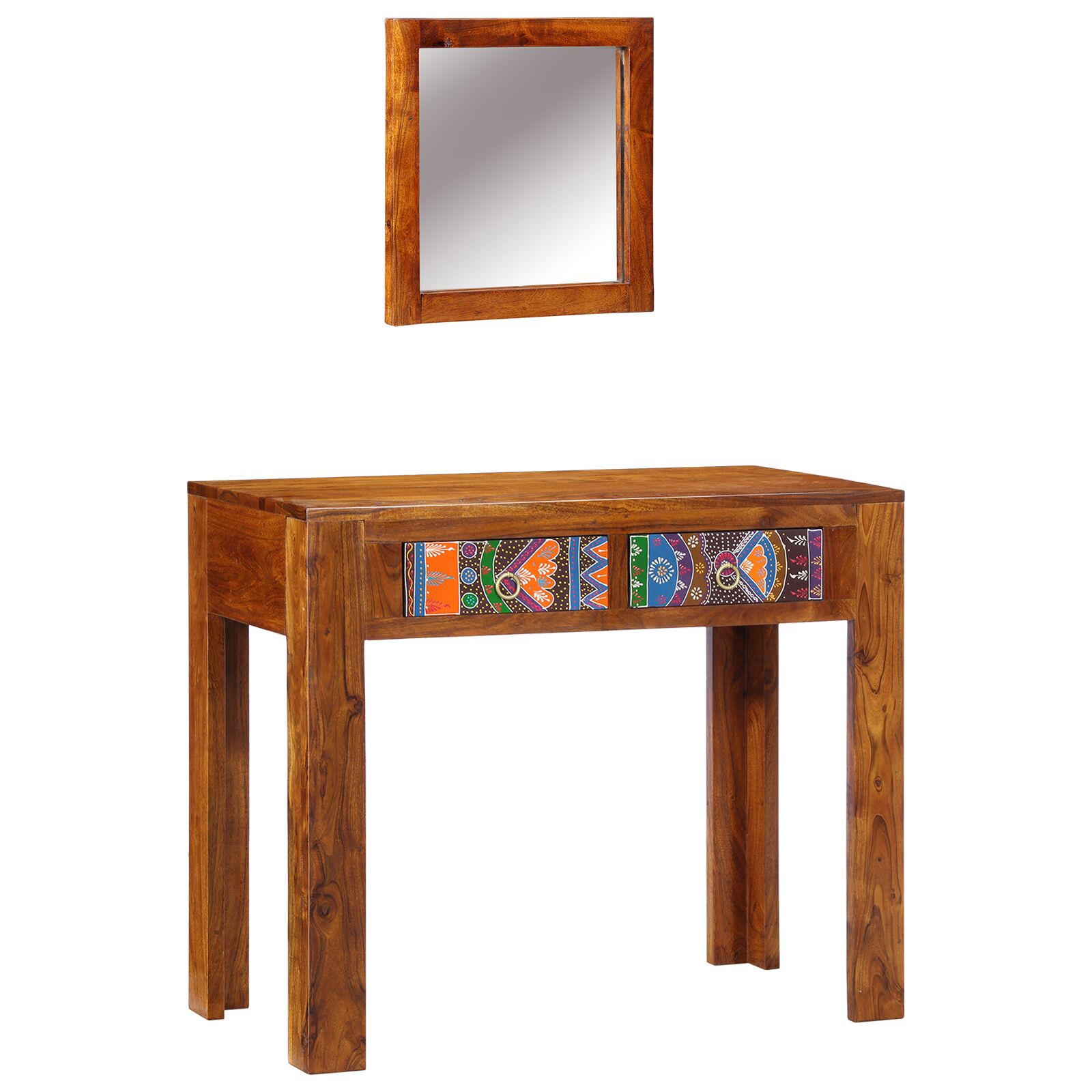 vidaXL Schlafzimmer Schminktische Braun Massivholz Sheesham vidaXL Schlafzimmer Schminktische Braun Massivholz Sheesham
