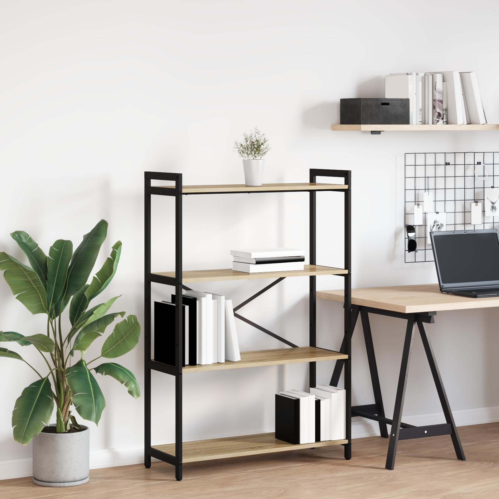Bücherregal Sonoma Eiche 80 x 30 x 118 cm Spanplatte