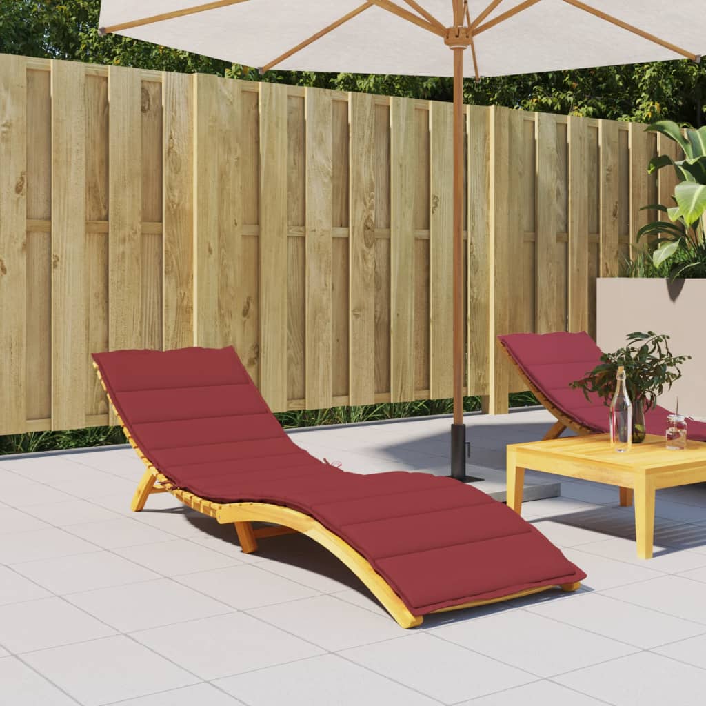 Sonnenliegen-Auflage Weinrot 200x50x3 cm Oxford-Gewebe Sonnenliegen-Auflage Weinrot 200x50x3 cm Oxford-Gewebe