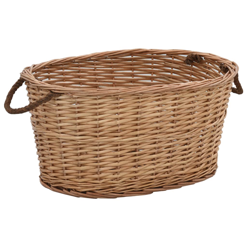 Holzkorb mit Tragegriffen 58×42×29 cm Natur Weide Holzkorb mit Tragegriffen 58×42×29 cm Natur Weide