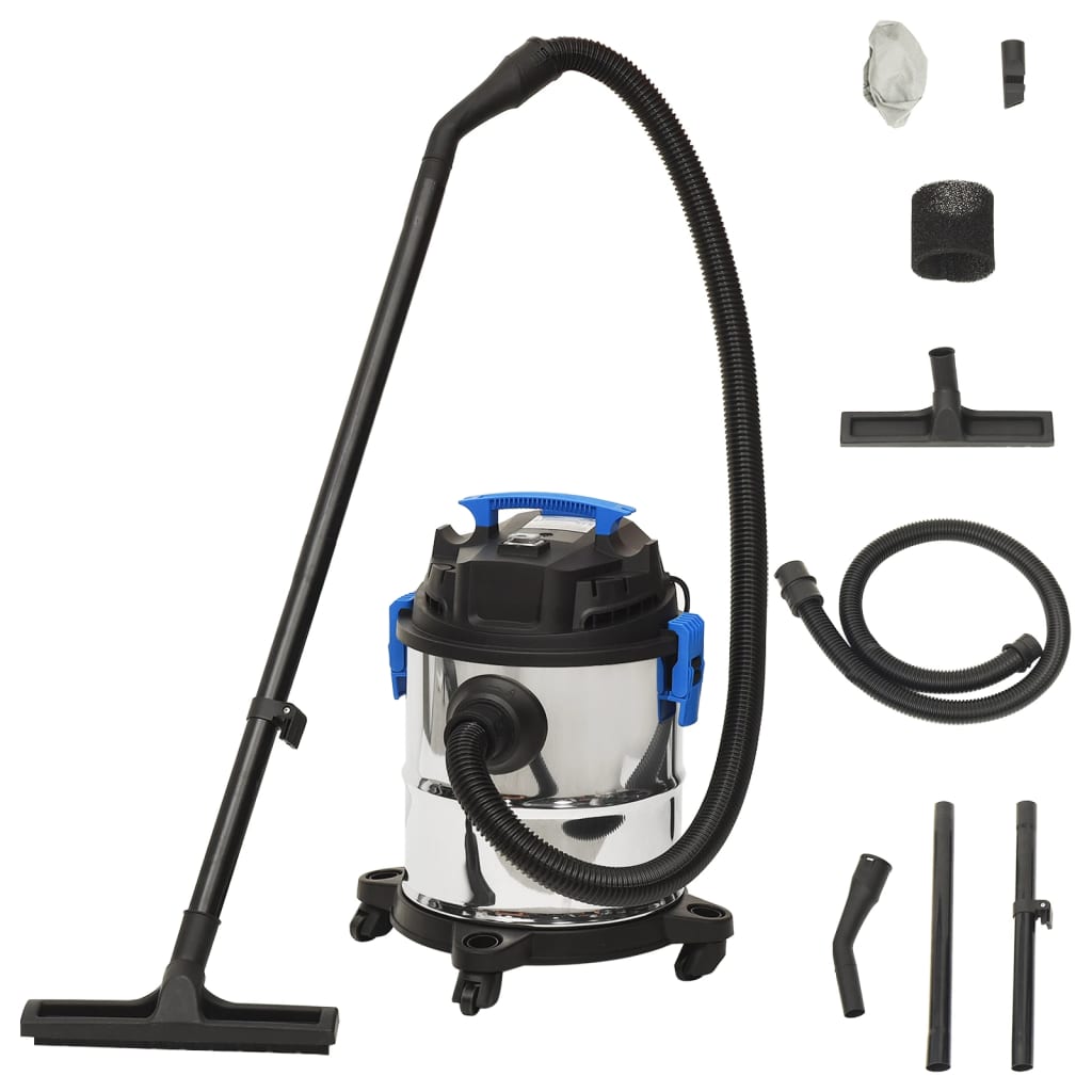 Nass- und Trockensauger 1200 W 20 L Silbern Nass- und Trockensauger 1200 W 20 L Silbern