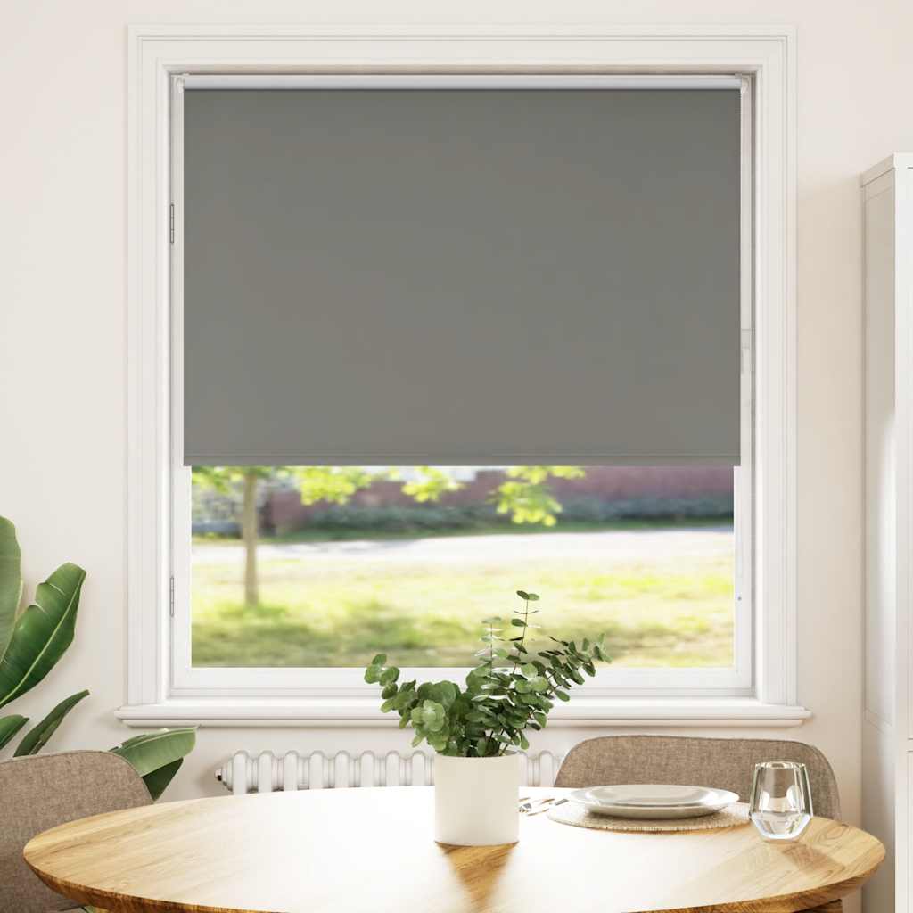 Verdunkelungsrollo Grau 95x150 cm Stoffbreite 90,7 cm Polyester Verdunkelungsrollo Grau 95x150 cm Stoffbreite 90,7 cm Polyester