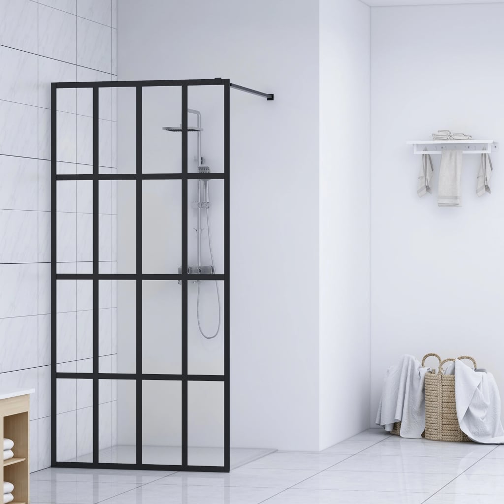 Duschwand für Walk-in Dusche Klares Sicherheitsglas 100x195 cm Duschwand für Walk-in Dusche Klares Sicherheitsglas 100x195 cm