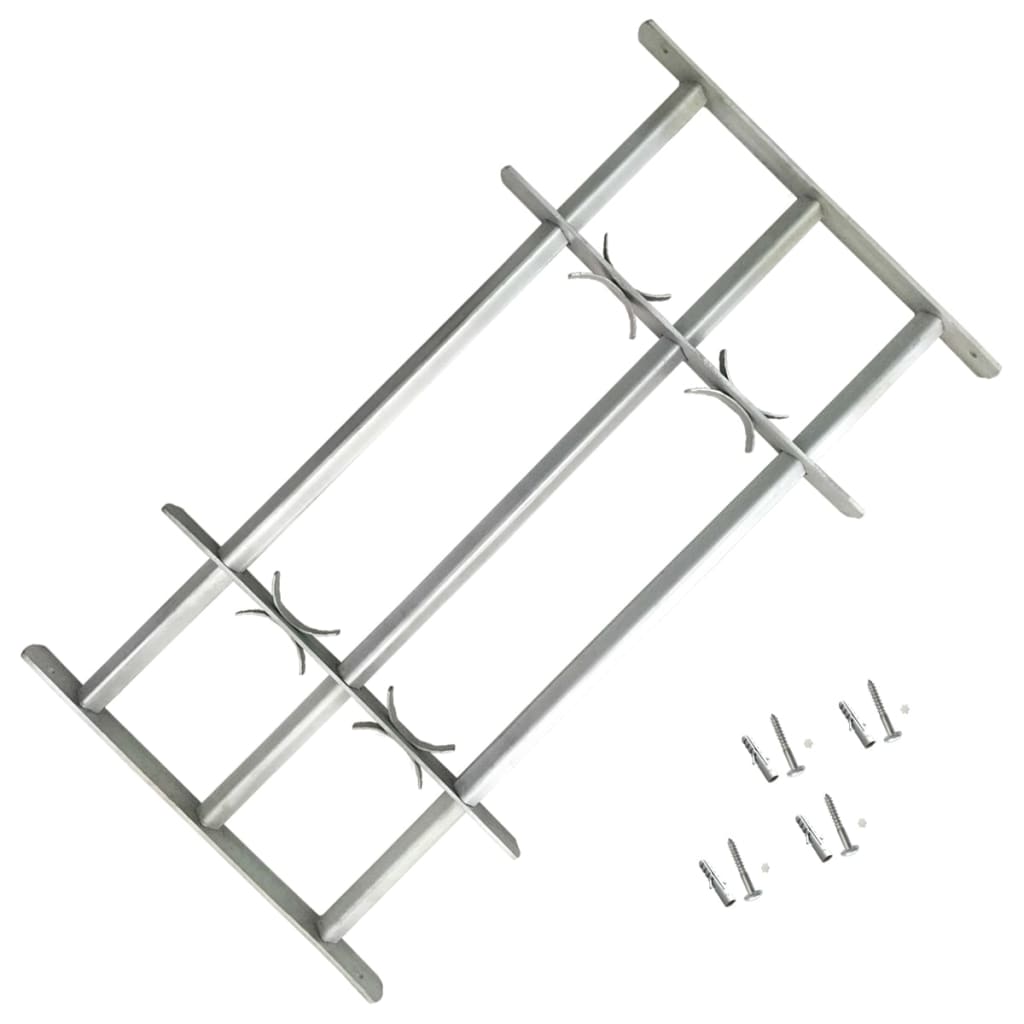Fenstergitter Verstellbar mit 3 Querstäben 700-1050 mm