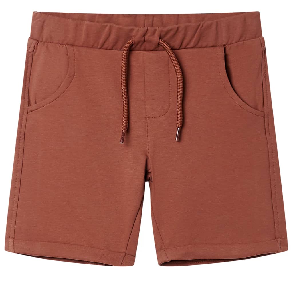 Kindershorts mit Kordelzug Braun 128 Kindershorts mit Kordelzug Braun 128