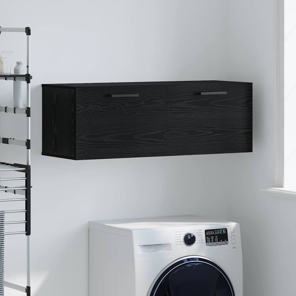 Wandschrank Schwarze Eiche 100 x 36.5 x 35 cm Holzwerkstoff Wandschrank Schwarze Eiche 100 x 36.5 x 35 cm Holzwerkstoff