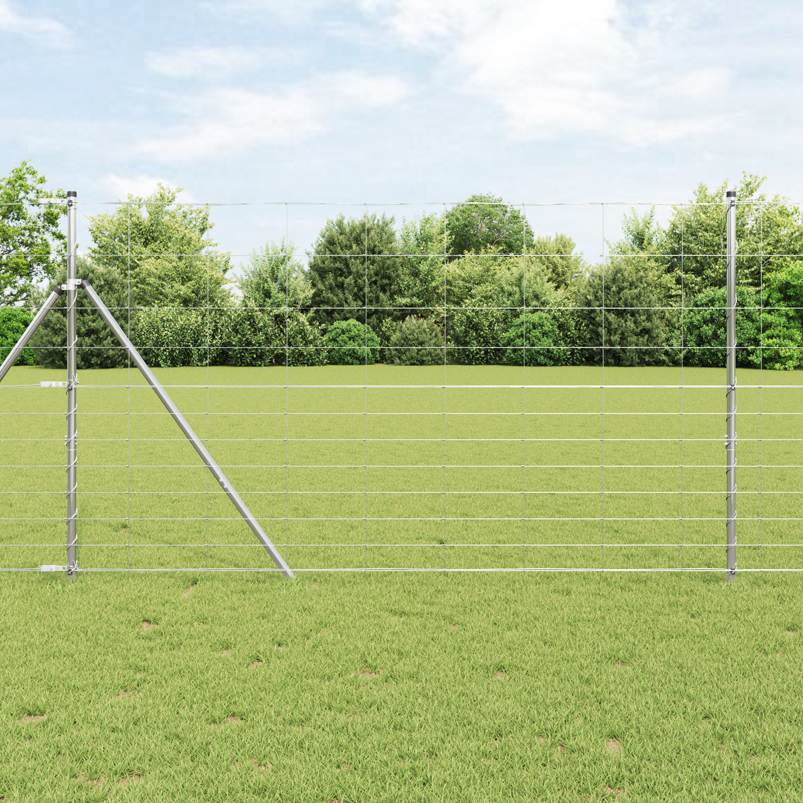 Feldzaun 1,4x25 m Verzinkter Stahl Feldzaun 1,4x25 m Verzinkter Stahl