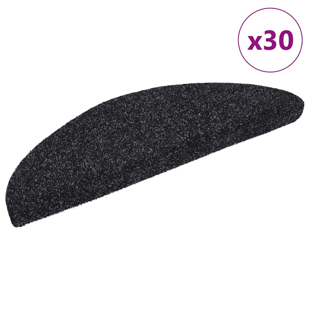 Stufenmatten Selbstklebend 30 Stk. Schwarz 56x17x3 cm Stufenmatten Selbstklebend 30 Stk. Schwarz 56x17x3 cm