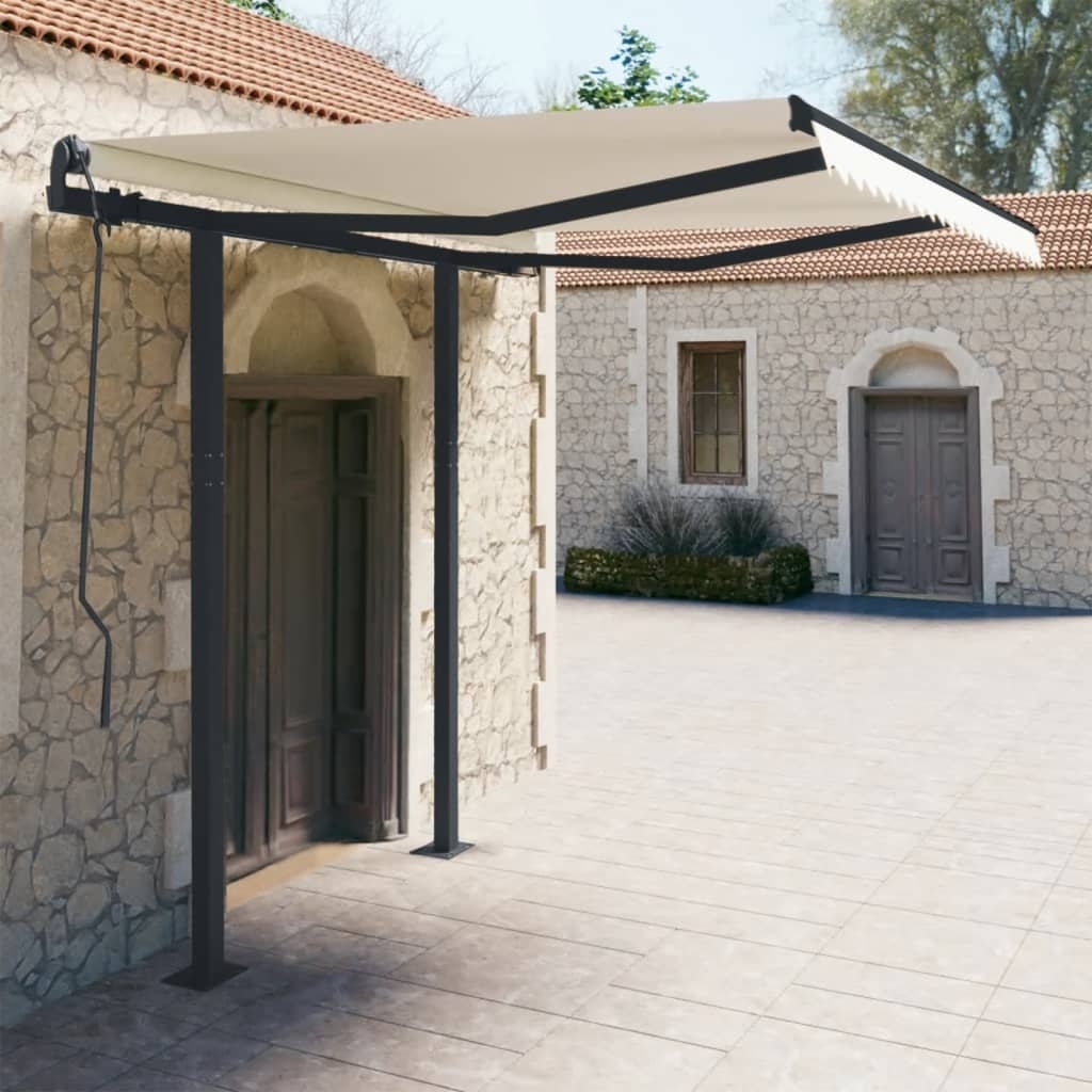 Stützen für Markisen Anthrazit 300x245 cm Eisen Stützen für Markisen Anthrazit 300x245 cm Eisen