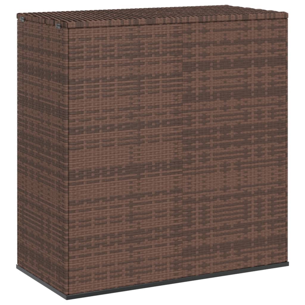 Garten-Kissenbox PE Rattan 100x49x103,5 cm Braun Garten-Kissenbox PE Rattan 100x49x103,5 cm Braun