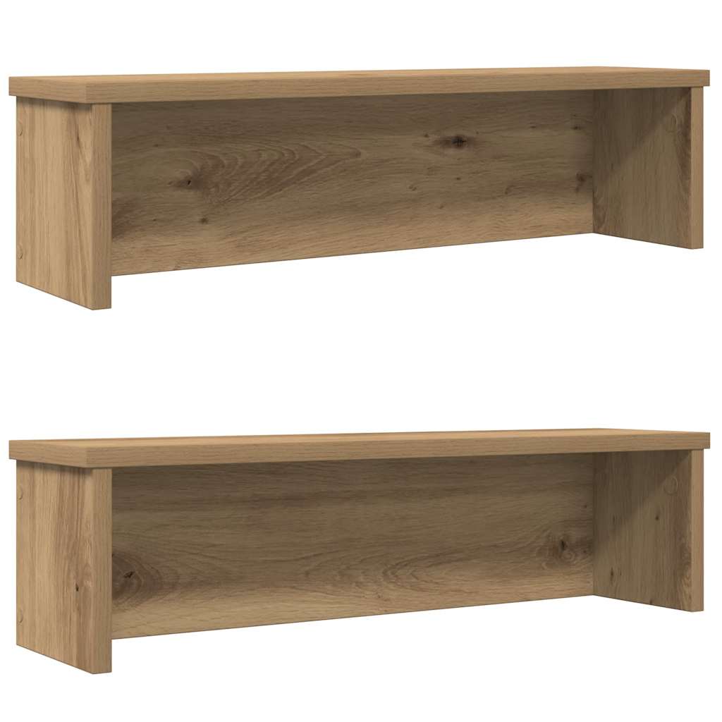 Küchenregale Stapelbar 2 Stk. Artisan-Eiche 60x15x16 cm Küchenregale Stapelbar 2 Stk. Artisan-Eiche 60x15x16 cm