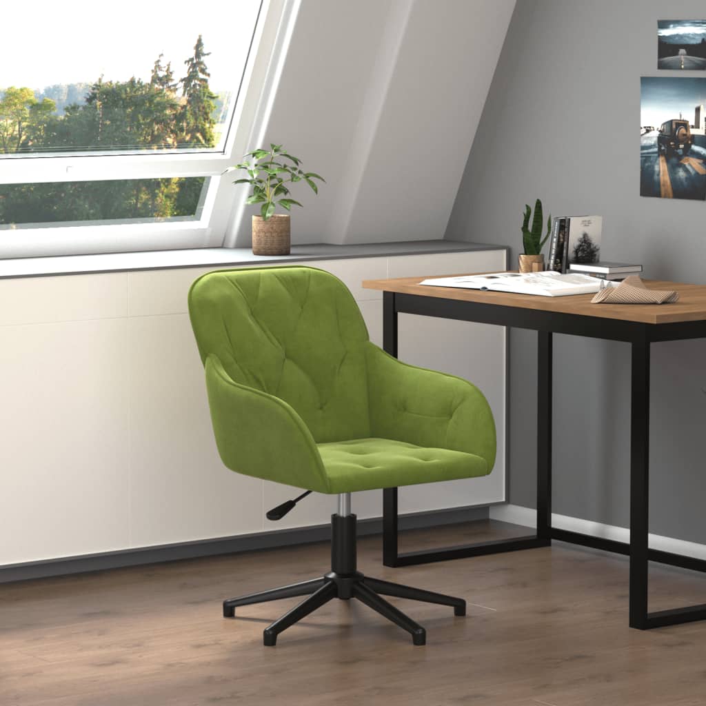 Bürostuhl Drehbar Hellgrün Samt Bürostuhl Drehbar Hellgrün Samt