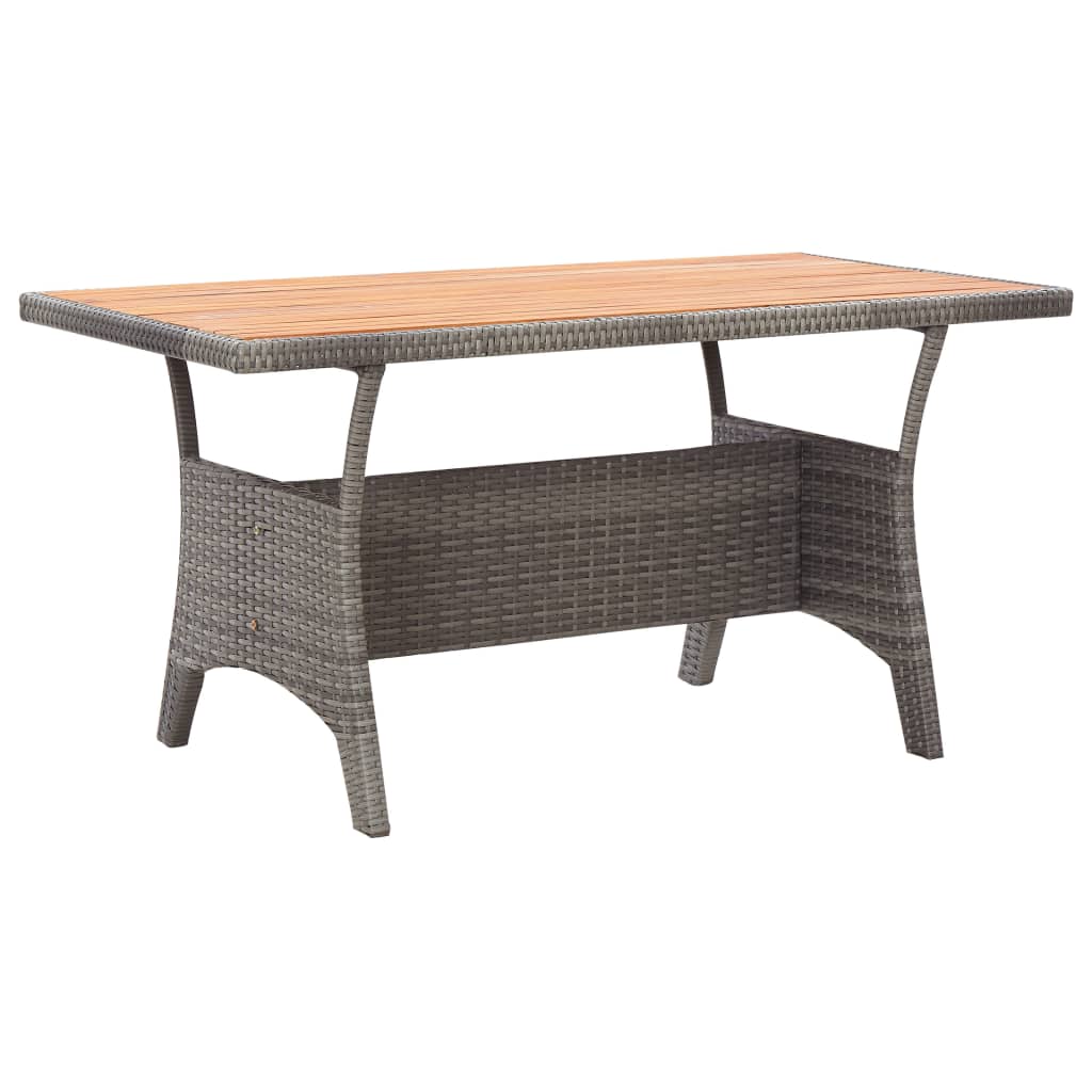Gartentisch Grau 120x70x66 cm Akazie Massivholz Gartentisch Grau 120x70x66 cm Akazie Massivholz