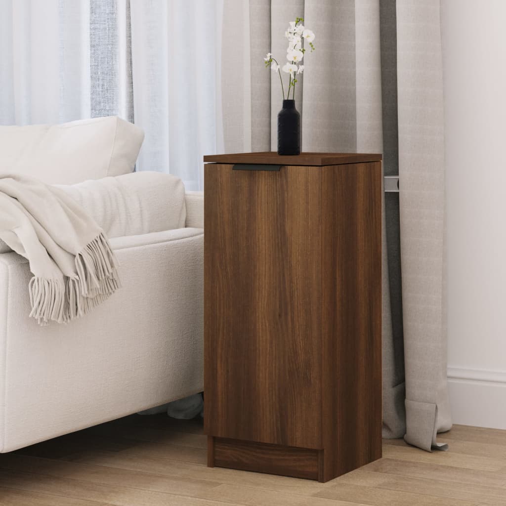 Sideboard Braun Eichen-Optik 30x30x70 cm Holzwerkstoff