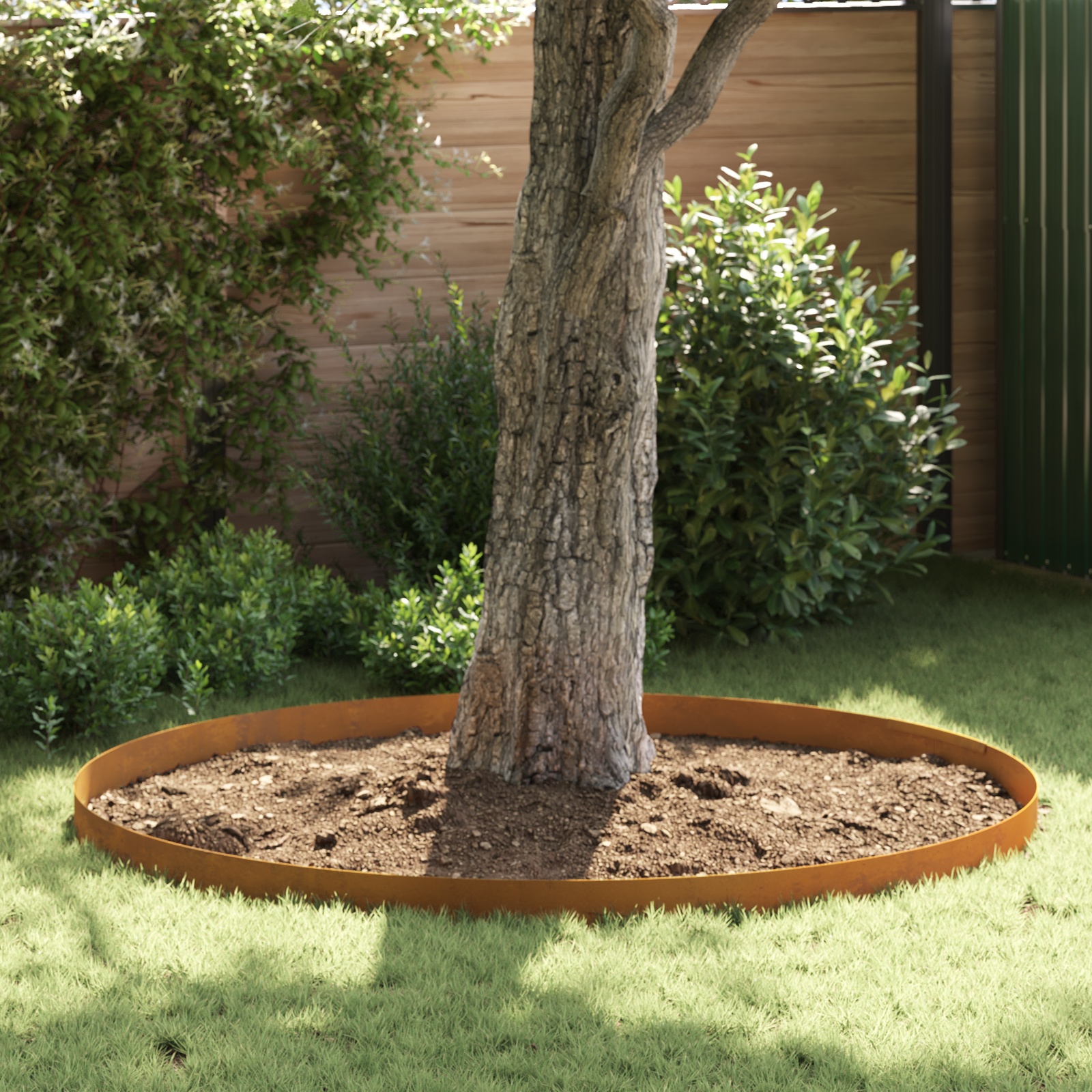 Rasenrand Rostig 450 x 15 cm Witterungsbeständiger Stahl Rasenrand Rostig 450 x 15 cm Witterungsbeständiger Stahl