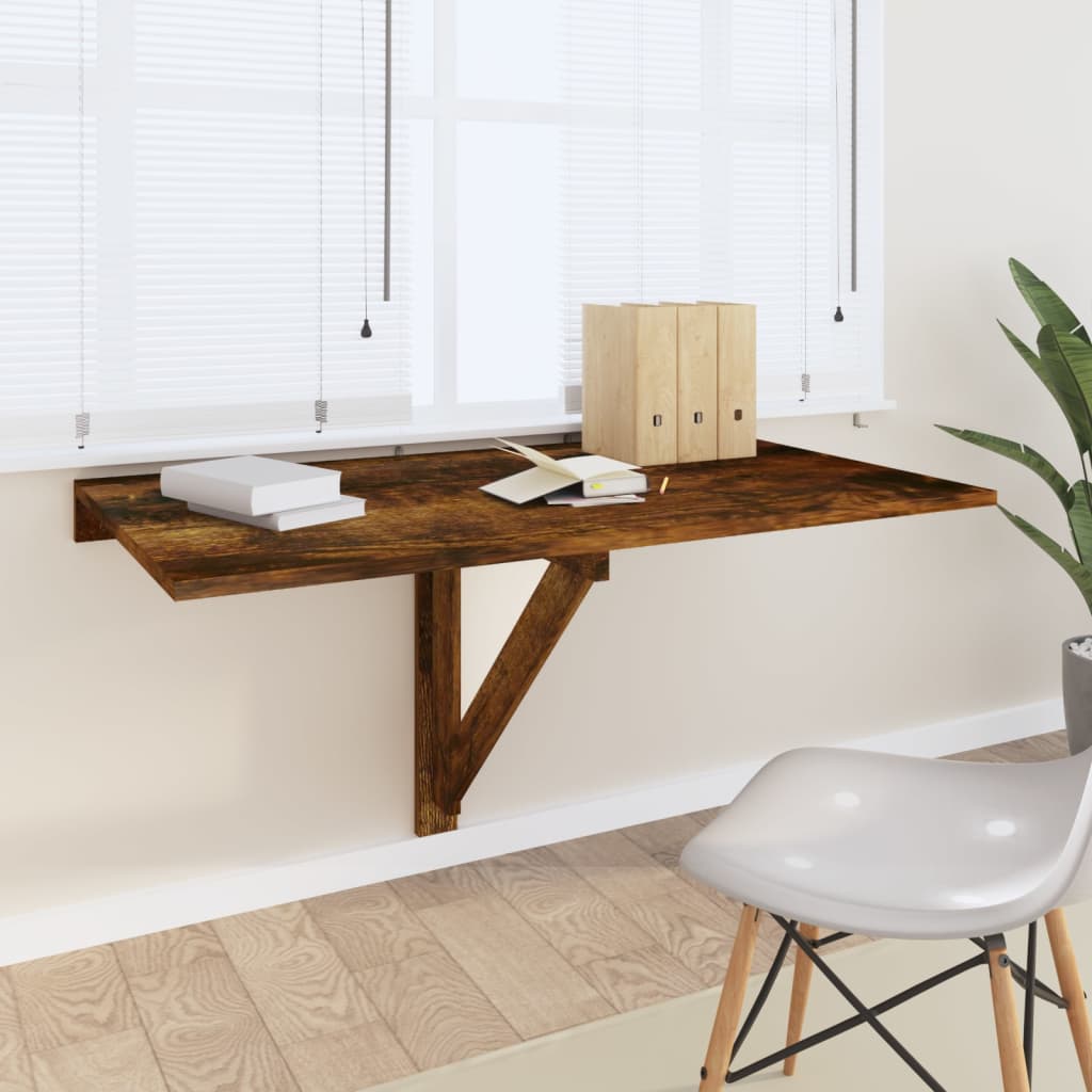 Wand-Klapptisch Räuchereiche 100x60x56 cm Holzwerkstoff Wand-Klapptisch Räuchereiche 100x60x56 cm Holzwerkstoff