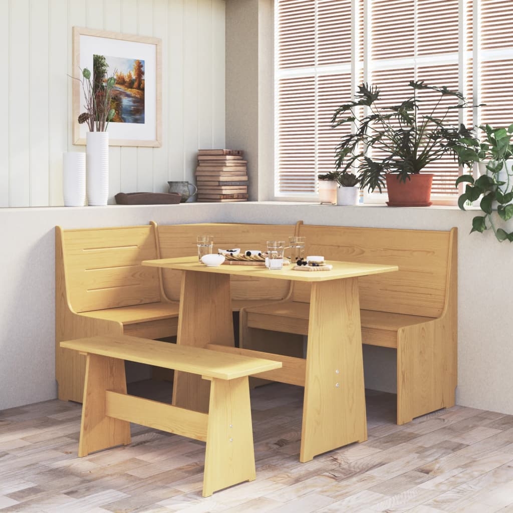 Eckbank REINE 151 cm Honigbraun Massivholz Kiefer Eckbank REINE 151 cm Honigbraun Massivholz Kiefer