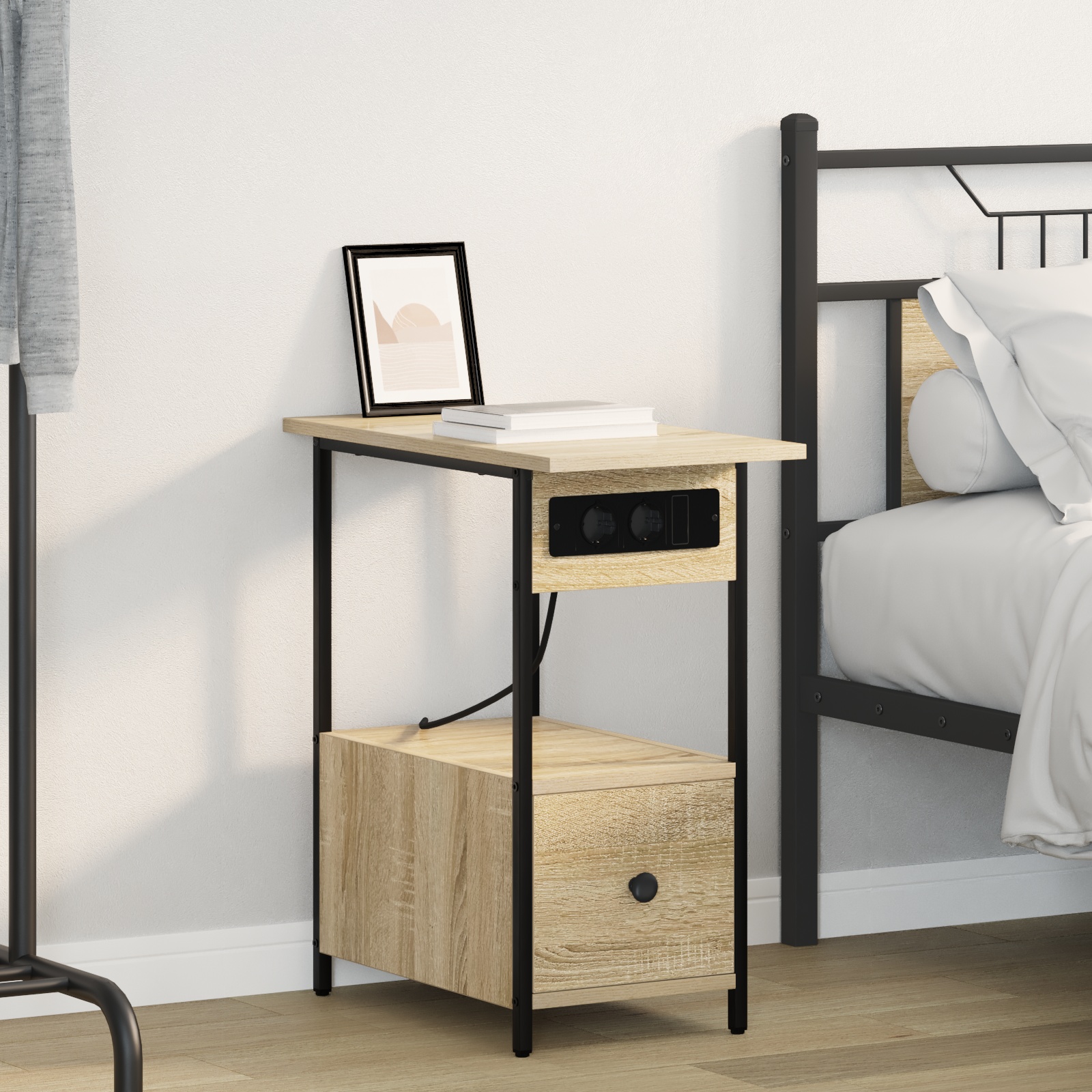 Nachttisch Sonoma Eiche 60 x 30 x 61 cm Holzwerkstoff