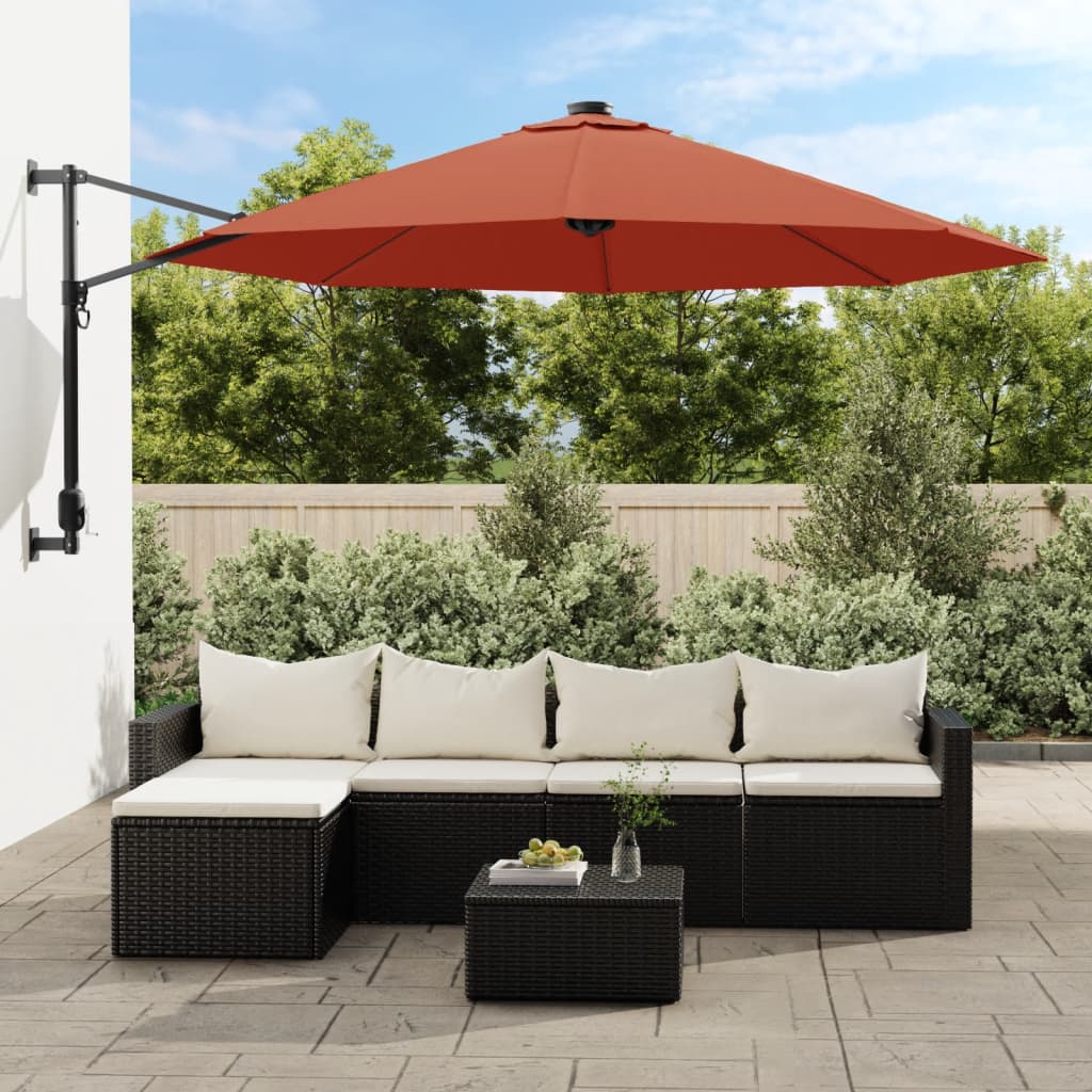 Ersatzbezug für Ampelschirm Terracotta-Rot 350 cm Ersatzbezug für Ampelschirm Terracotta-Rot 350 cm
