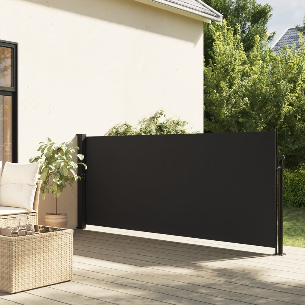 Seitenmarkise Ausziehbar Schwarz 120x300 cm Seitenmarkise Ausziehbar Schwarz 120x300 cm