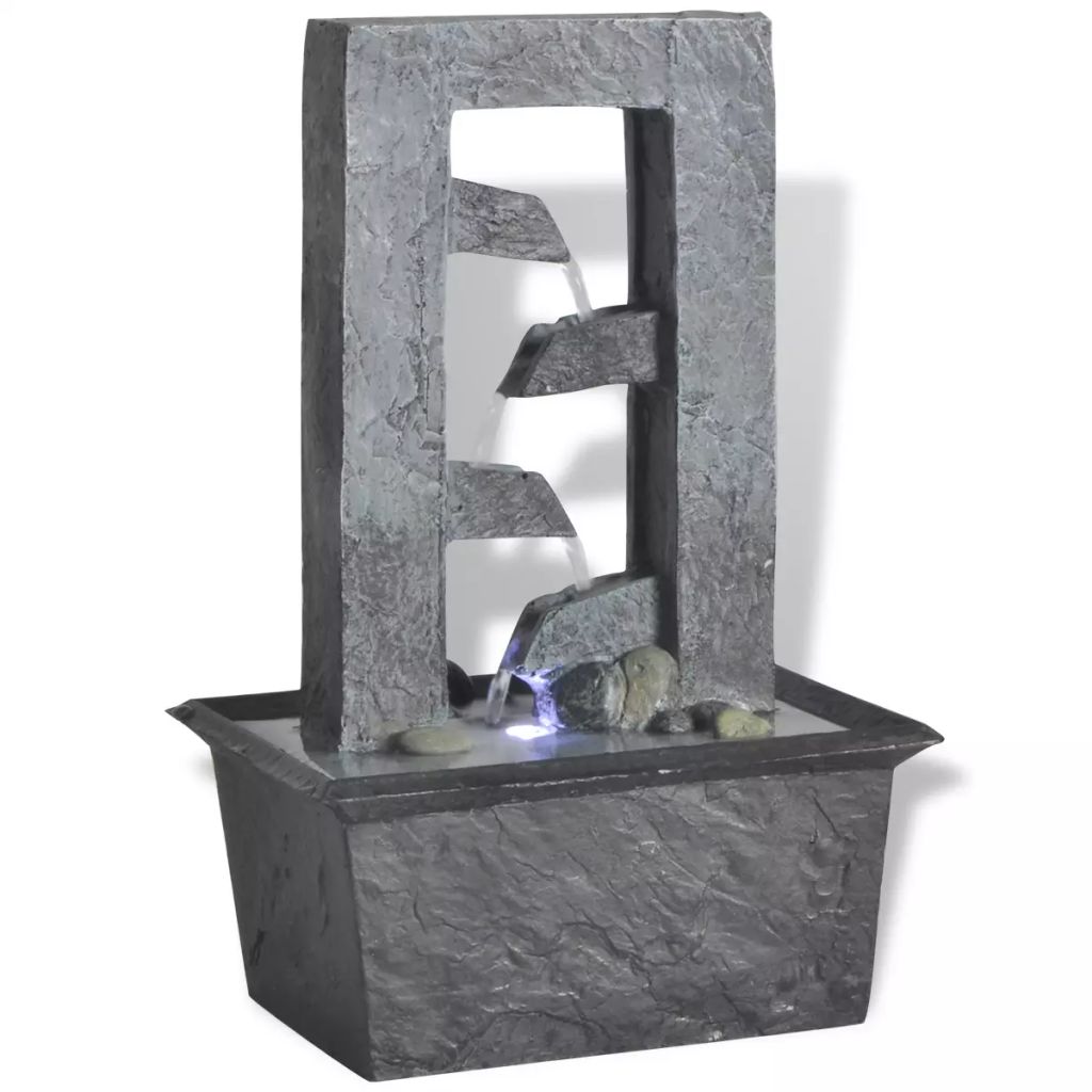 Zimmerbrunnen mit LED-Licht Polyresin Zimmerbrunnen mit LED-Licht Polyresin