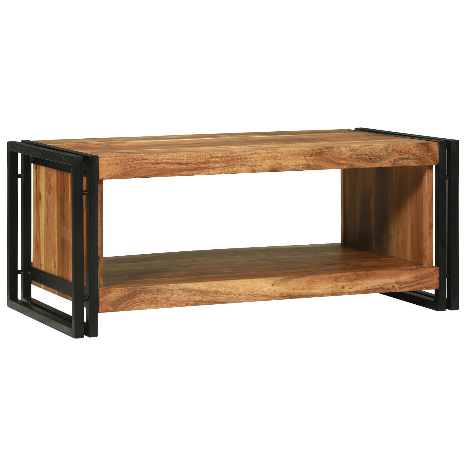 Couchtisch 90x50x38 cm Massivholz Akazie Couchtisch 90x50x38 cm Massivholz Akazie