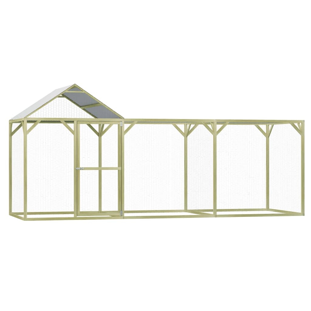 Hühnerkäfig 4,5x1,5x2 m Imprägniertes Kiefernholz