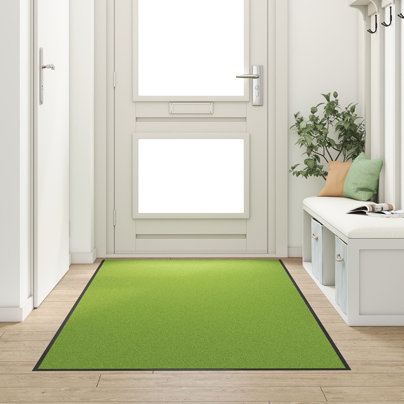 vidaXL Fußmatte Waschbar Grün 120x300 cm vidaXL Fußmatte Waschbar Grün 120x300 cm