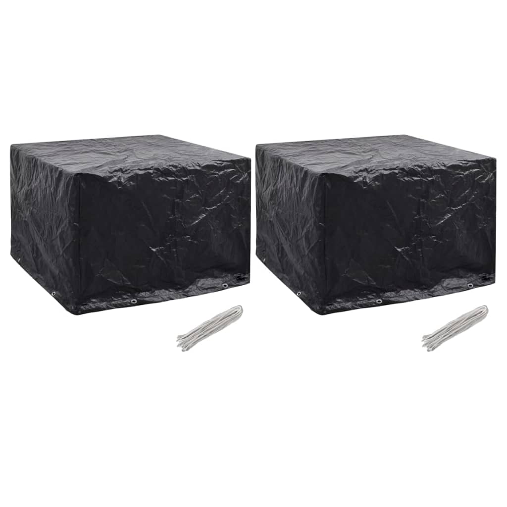 Gartenmöbel-Abdeckungen 2 Stk. 8 Ösen 122x112x98 cm Gartenmöbel-Abdeckungen 2 Stk. 8 Ösen 122x112x98 cm