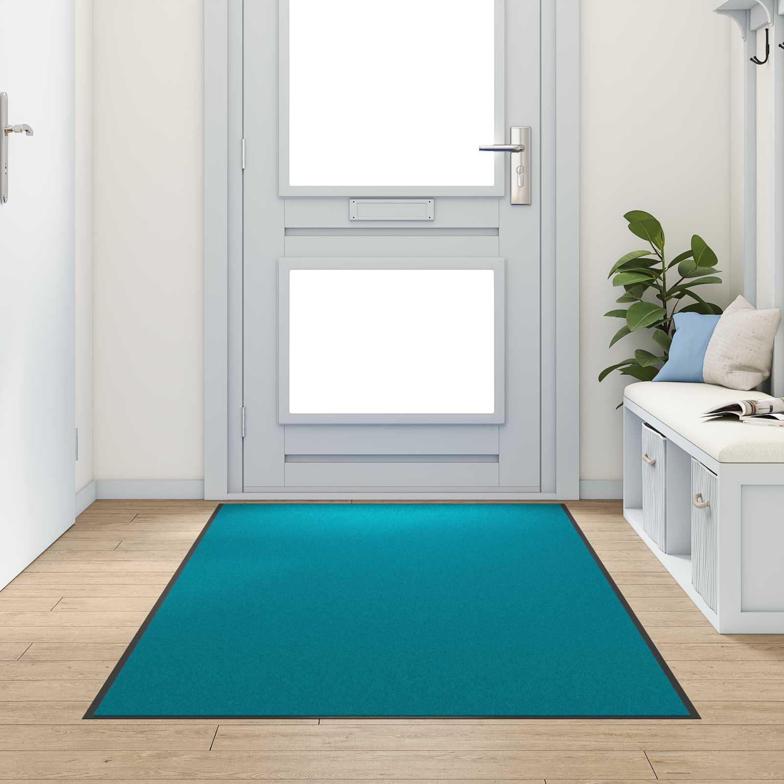 Fußmatte Waschbar Zyan 120x250 cm Fußmatte Waschbar Zyan 120x250 cm