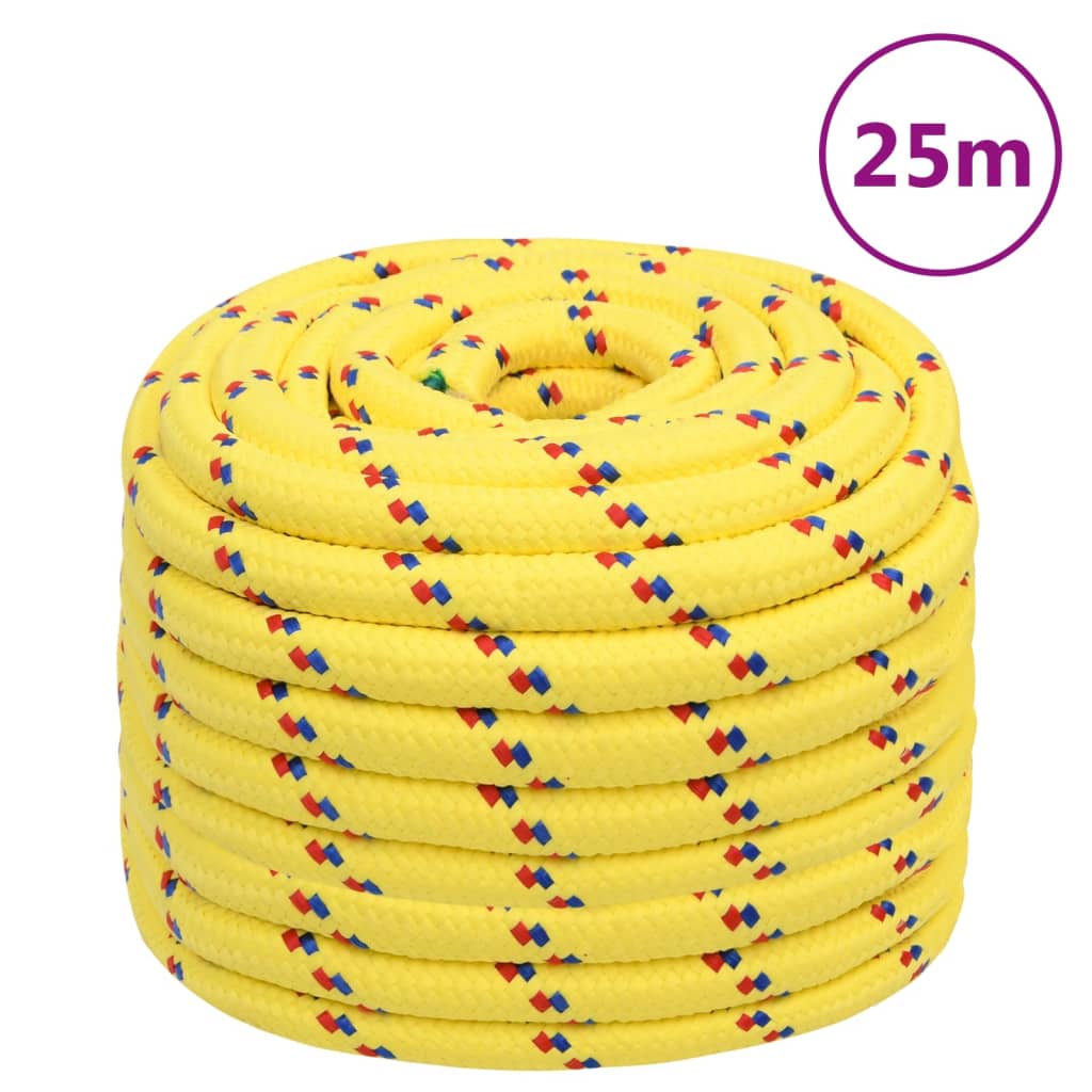 Bootsseil Gelb 20 mm 25 m Polypropylen