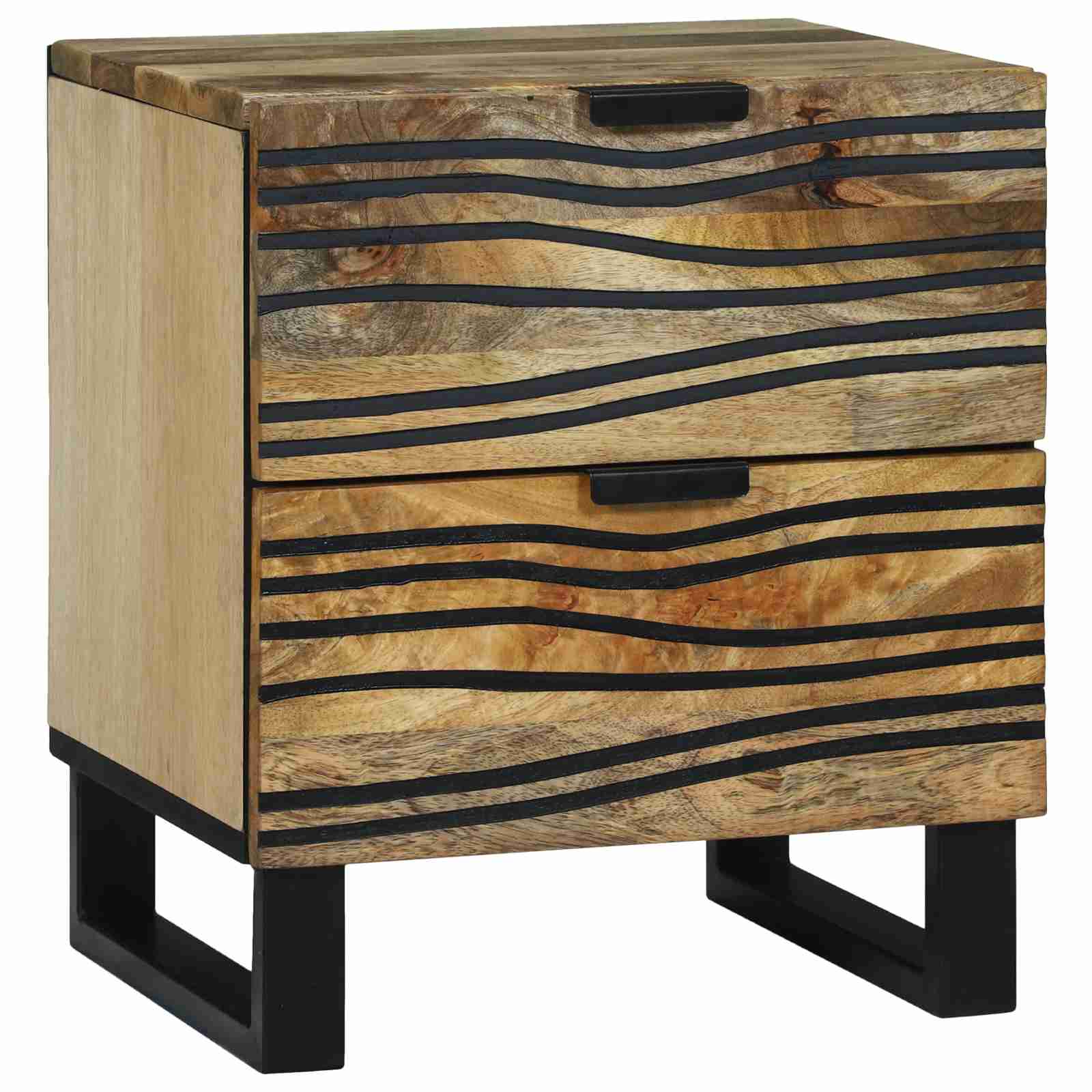 Nachttisch 40x33.5x46 cm aus Massivholz Mango und Spanplatte Nachttisch 40x33.5x46 cm aus Massivholz Mango und Spanplatte