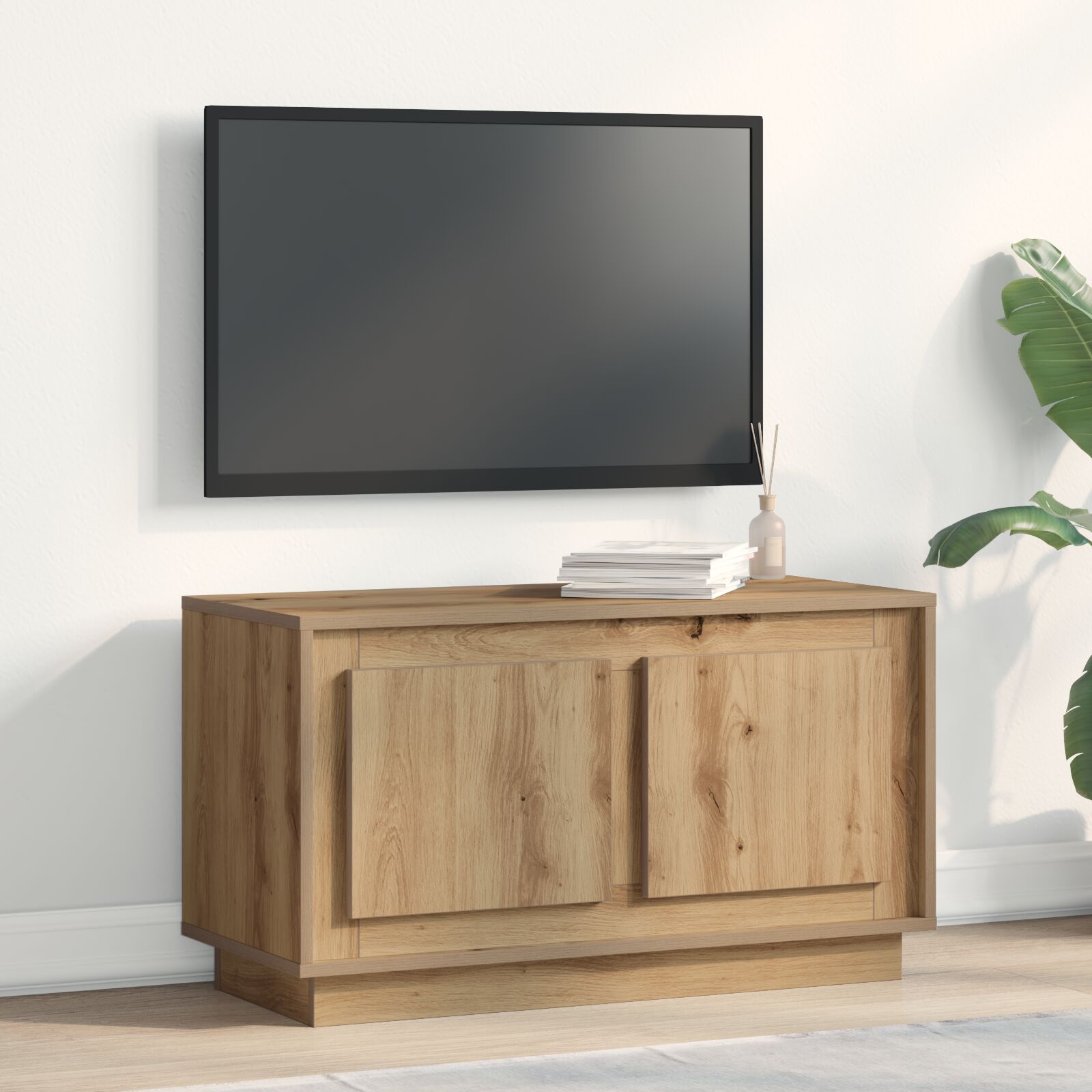 vidaXL TV-Schrank Artisan Eiche 80x35x45 cm Ingenie Holz vidaXL TV-Schrank Artisan Eiche 80x35x45 cm Ingenie Holz