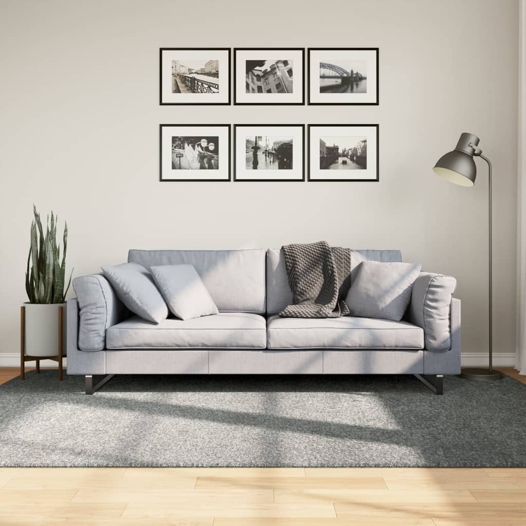 Teppich Shaggy Hochflor Modern Grün 160x230 cm Teppich Shaggy Hochflor Modern Grün 160x230 cm