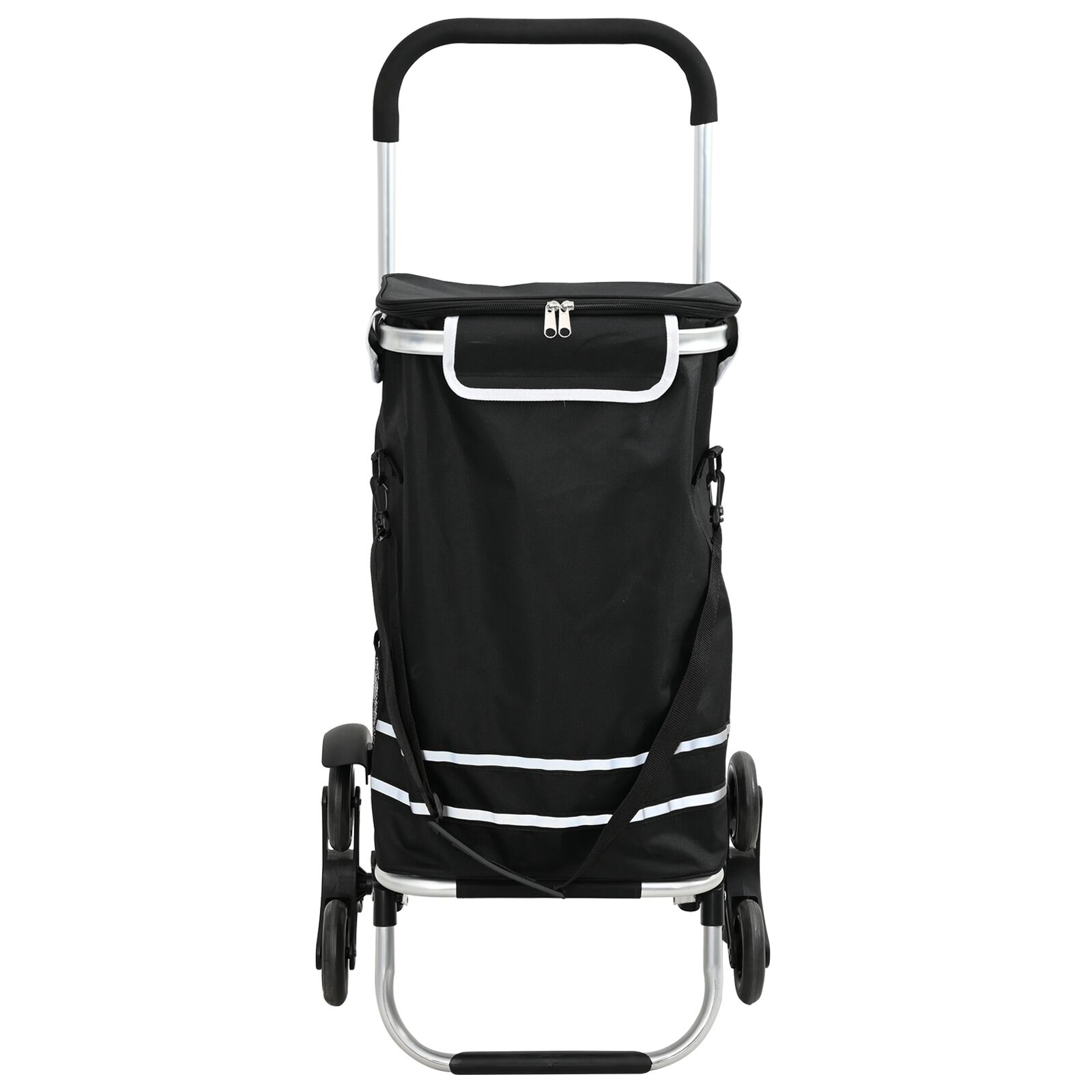 Einkaufswagen mit Treppensteiger Schwarz 40 L Einkaufswagen mit Treppensteiger Schwarz 40 L
