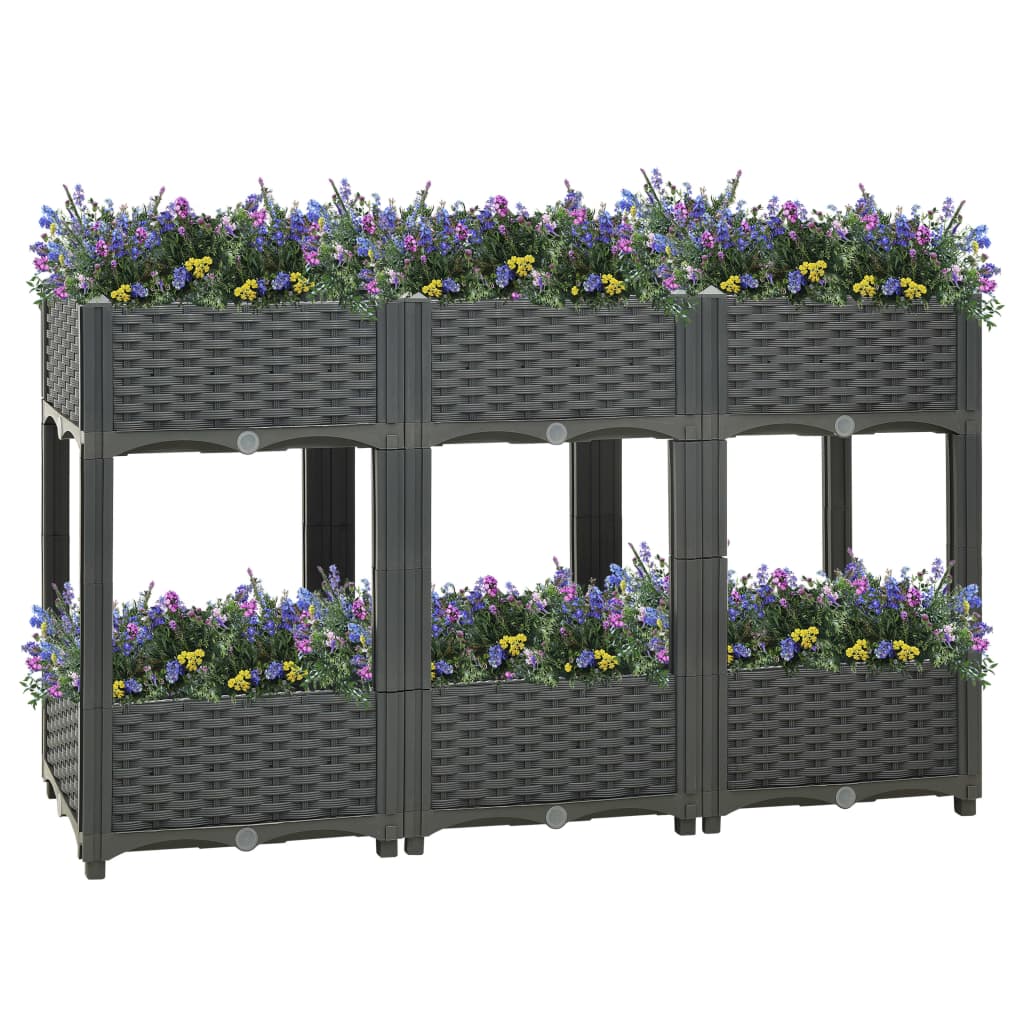 Hochbeet 120x40x71 cm Polypropylen