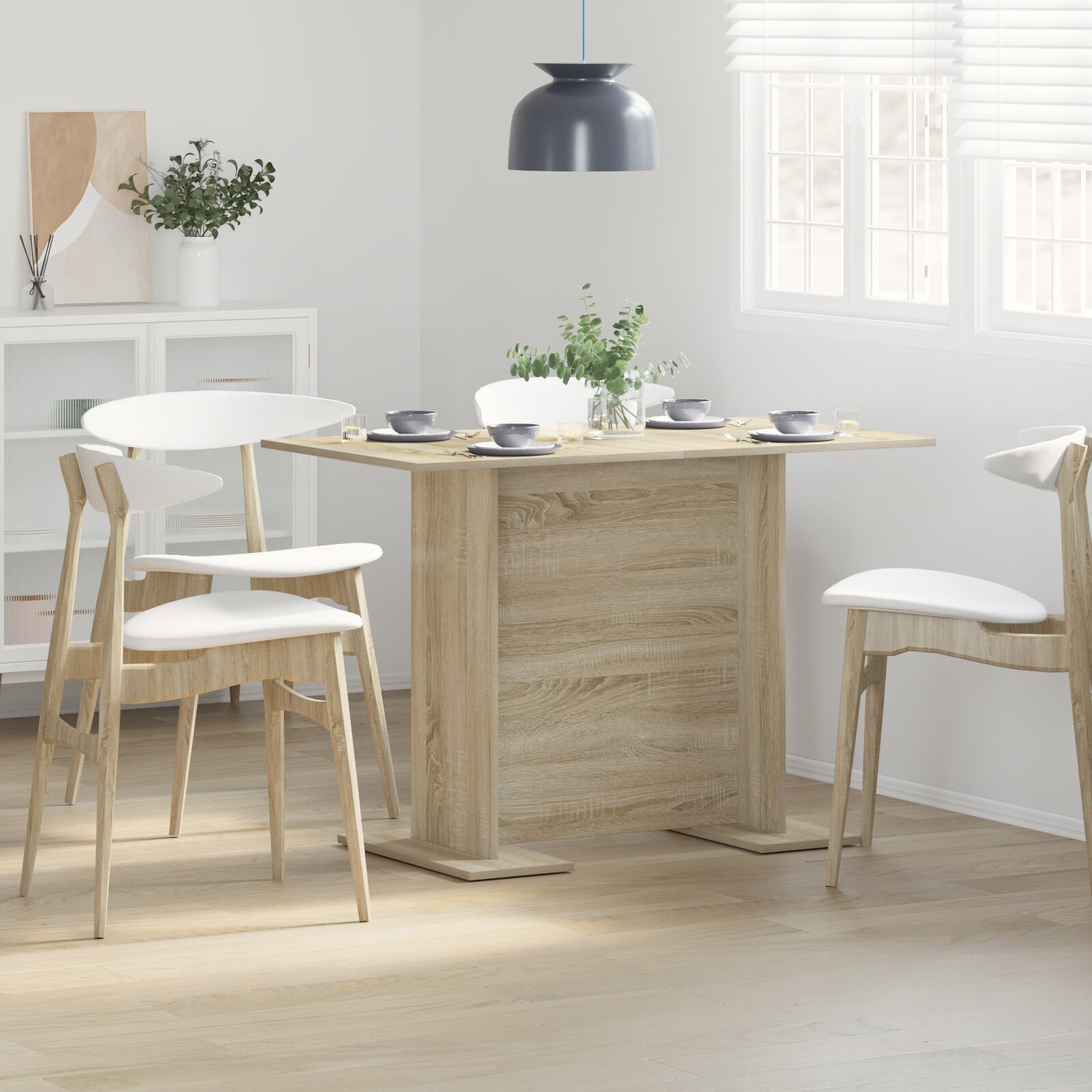 vidaXL Esstisch Sonoma Eiche 110x60x75 cm Holzwerkstoff vidaXL Esstisch Sonoma Eiche 110x60x75 cm Holzwerkstoff