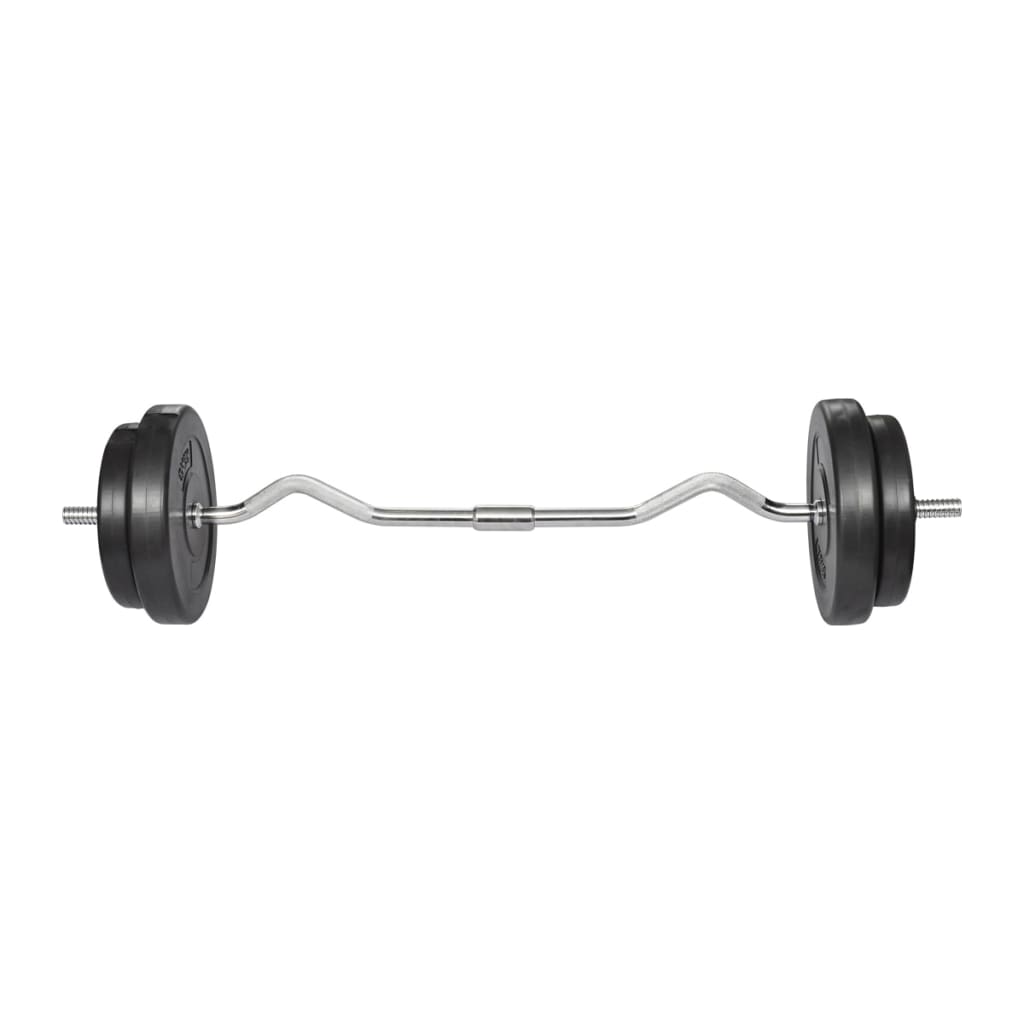 Hantelset mit Curlstange und Hantelscheiben 30 kg Hantelset mit Curlstange und Hantelscheiben 30 kg
