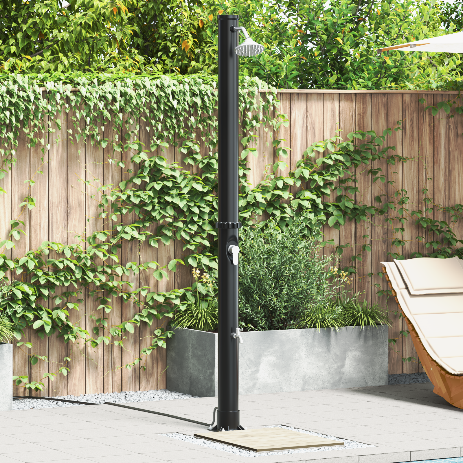 Außensolar Dusche mit Wasserhahn 217 cm 20 L Außensolar Dusche mit Wasserhahn 217 cm 20 L