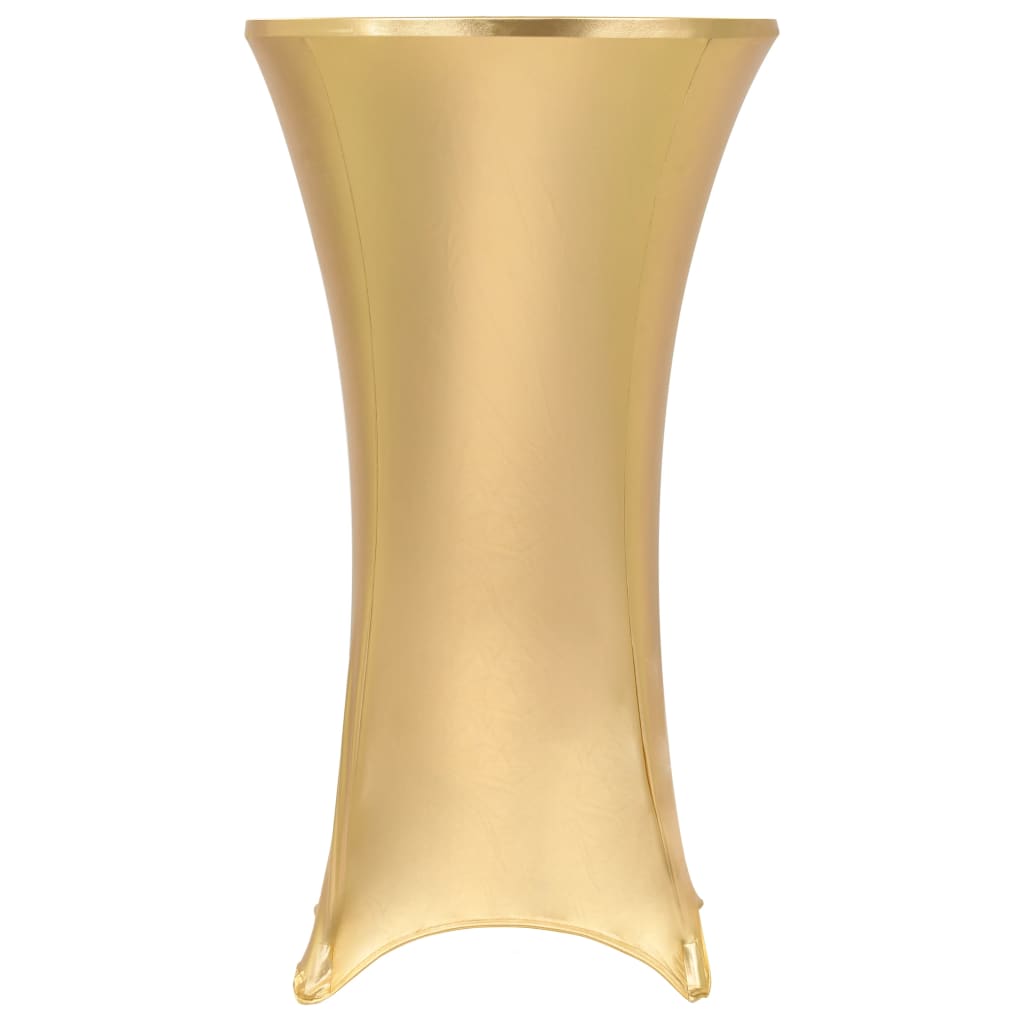 2 Stück Stretch-Tischdecken Golden 60 cm 2 Stück Stretch-Tischdecken Golden 60 cm