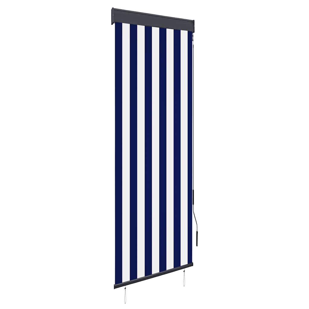 Außenrollo 60 x 250 cm Blau und Weiß Außenrollo 60 x 250 cm Blau und Weiß