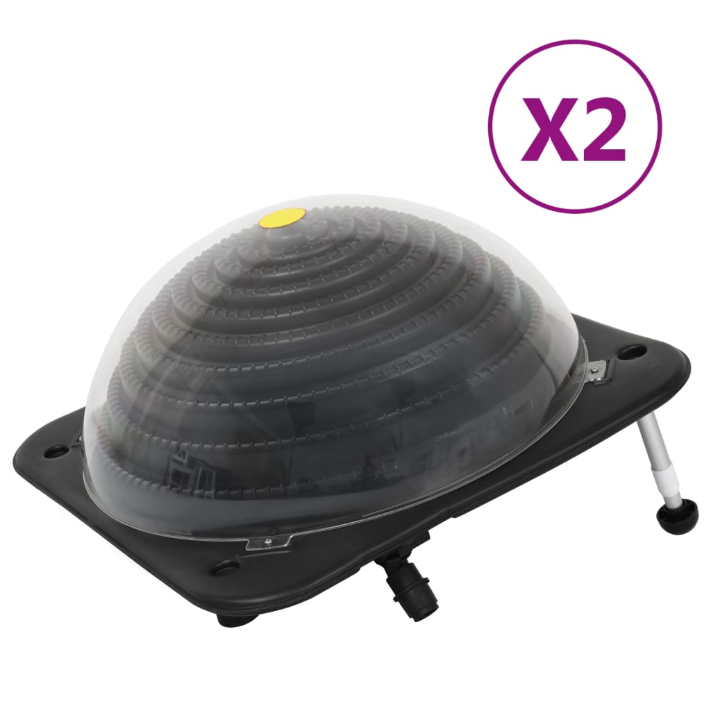 Solarkugel Poolheizung 2 Stk. 75x75x36 cm HDPE Aluminium Solarkugel Poolheizung 2 Stk. 75x75x36 cm HDPE Aluminium