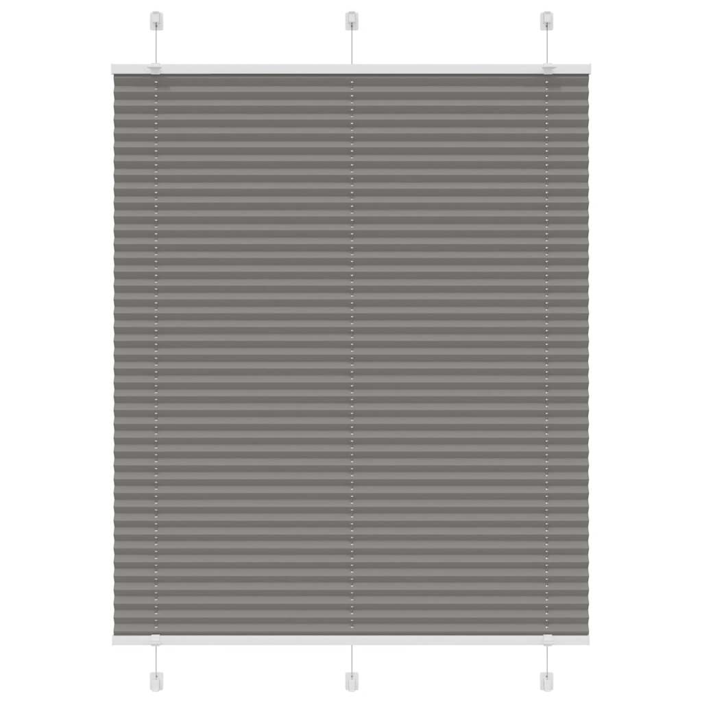 Plissee Anthrazit 110x150 cm Stoffbreite 109,4 cm Polyester