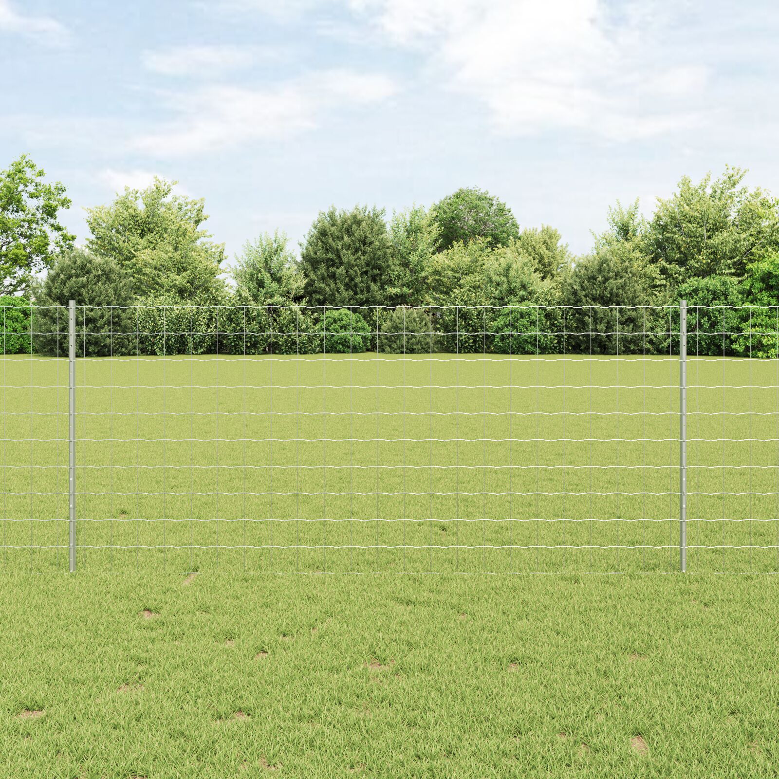 Gartenzaun Set 2er Set Verzinkter Stahl 25 x 1 m Langlebig
