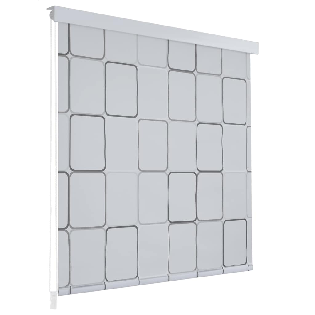 Duschrollo 140x240 cm Quadratmuster Duschrollo 140x240 cm Quadratmuster