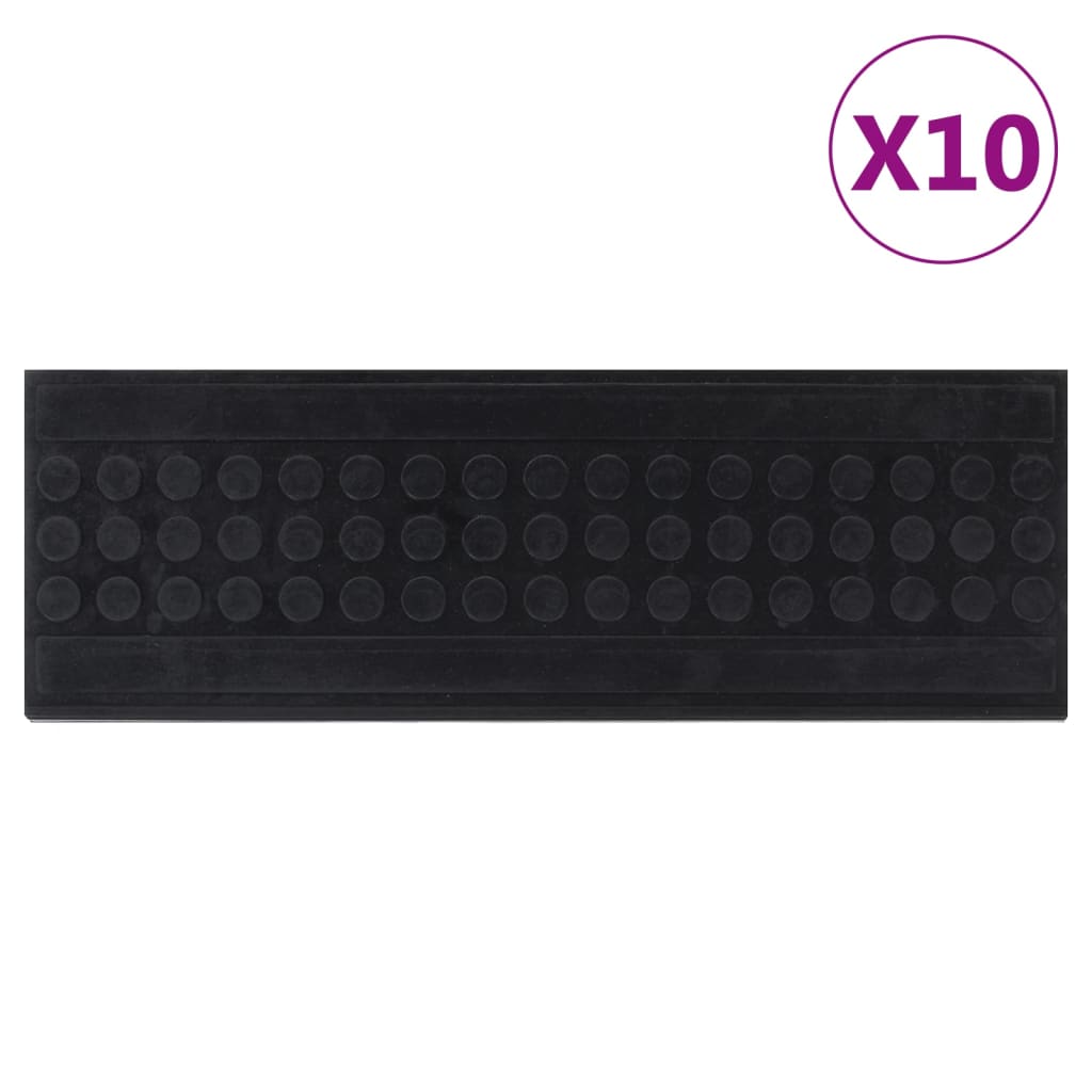 Stufenmatten 10 Stk. 25x75 cm Gummi Stufenmatten 10 Stk. 25x75 cm Gummi